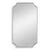Lennox Nickel Scalloped Corner Mirror thumbnail 0