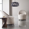 Crue White Swivel Chair, Accent Chair by Uttermost, 29" width x 32" height x 31" depth thumbnail 10