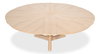 Casual Jupe Dining Table Bleached Oak M, by Sarreid, 4'7" length x 4'7" width x 2'6" height thumbnail 5