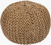 Bermuda Pouf, Ottoman by Surya, 20" width x 14" height thumbnail