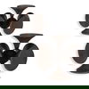 Balanced Harmony Dark Wooden Sculptures, Set/2 thumbnail 1