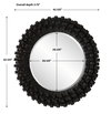 Circle Of Piers Round Mirror, by Uttermost, 3'6.12" width x 3'6.12" height x 3.75" depth thumbnail 3