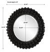 Circle Of Piers Round Mirror, by Uttermost, 42.12" width x 42.12" height x 3.75" depth thumbnail 3