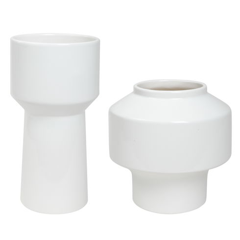 Illumina Abstract White Vases Set/2