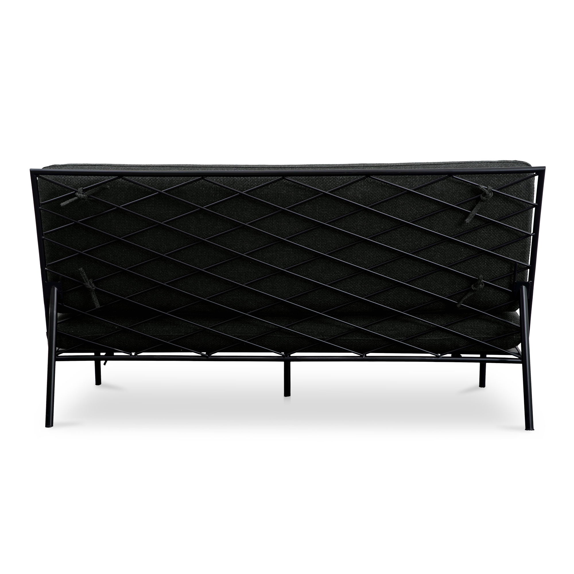 Salma Outdoor Sofa Speckled Charcoal, Sofas & Sectional by Moe's Home, 60" width x 33.5" height x 35.5" depth View 4