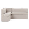 Fable Slipcover Dining Banquette L-shape Beige 139.5in thumbnail 5