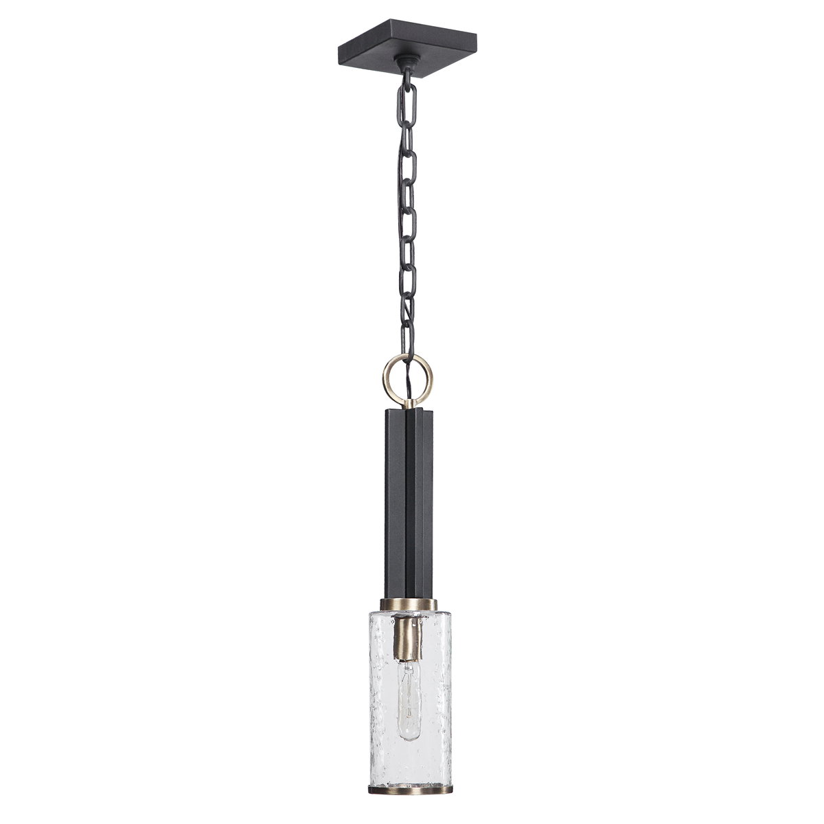 Jarsdel 1 Light Industrial Mini Pendant, Mini Light Pendant by Uttermost, 4.5" width x 23.25" height x 4.5" diameter View 5