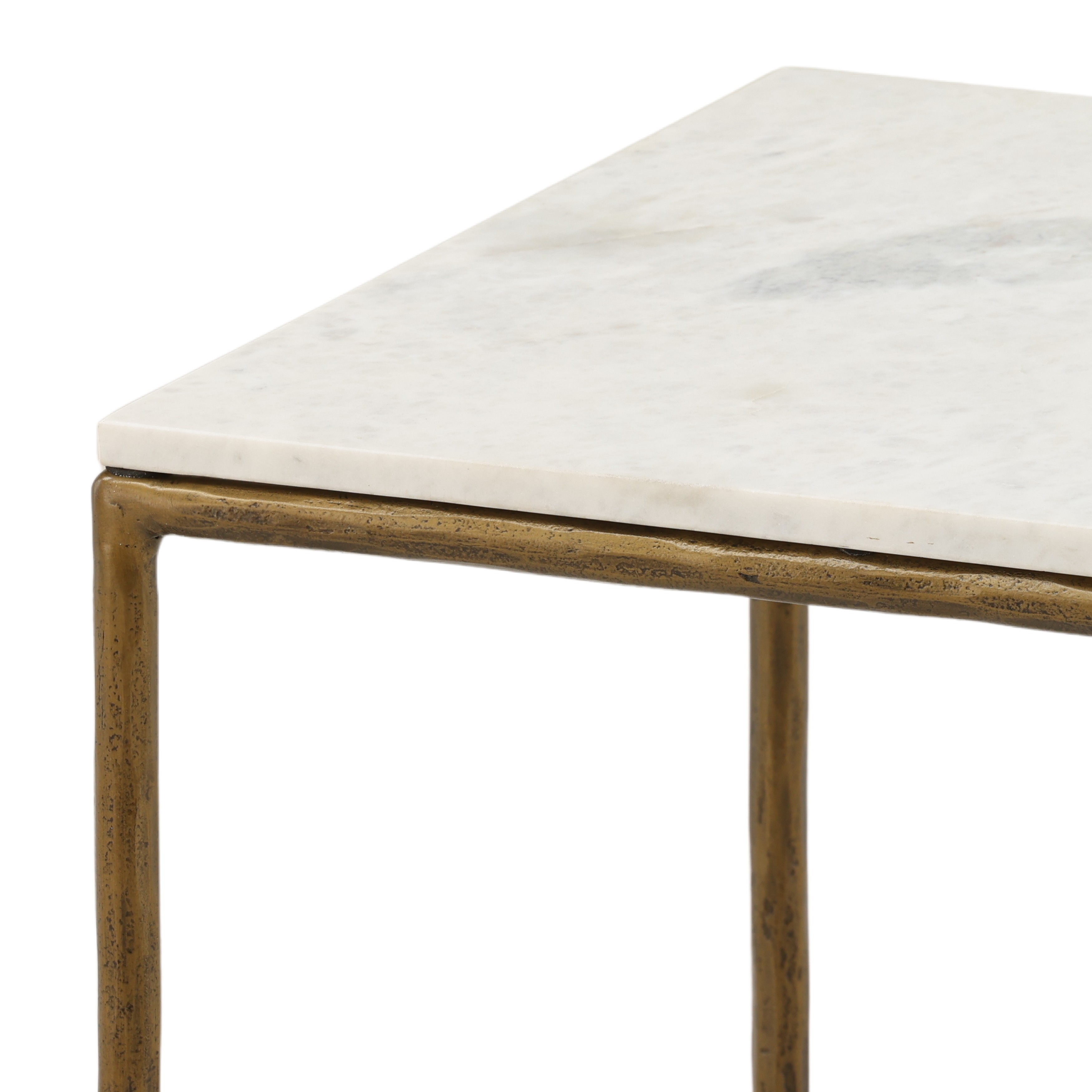 Perugia Side Table White, Side & End Table by Dovetail, 20" width x 20" height x 20" depth View 3