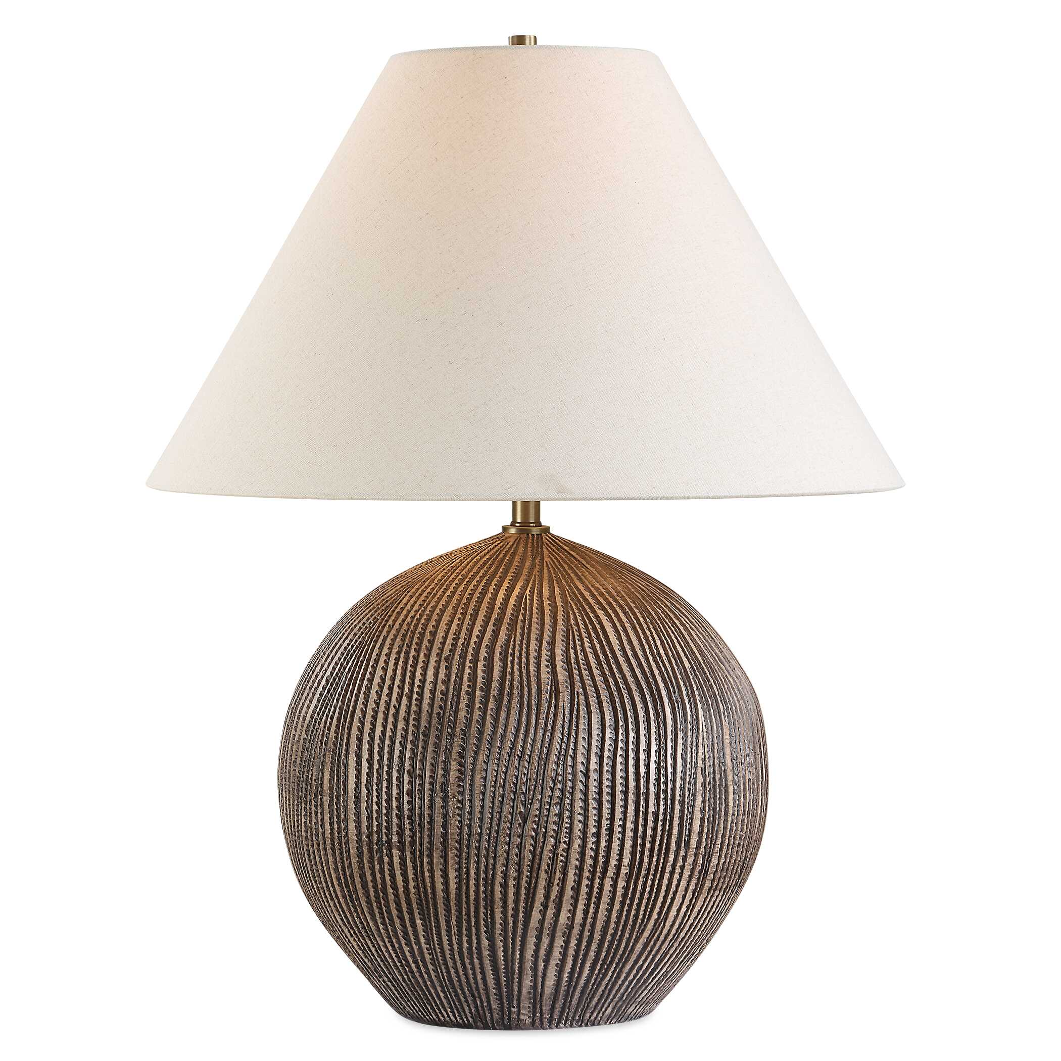 Sayre Dark Brown Table Lamp, by Uttermost, 20" width x 25.5" height x 20" depth View 1