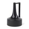 Burton 13.1H Large Glossy and Matte Black Ceramic Jug Vase, by Mercana, 7.87" length x 7.87" width x 11.61" height thumbnail 1