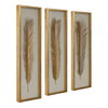 Palma Gold Leaf Shadow Box Set/3, Art by Uttermost, 14" width x 48.25" height x 2.62" depth thumbnail 4