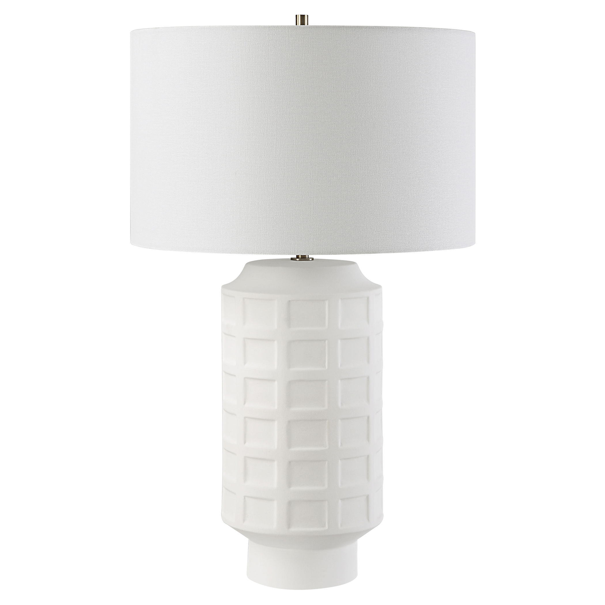 Window Pane White Table Lamp large image 