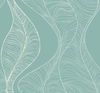 Teal Hoopla Wallpaper, by York Wall, 27' length x 2'3" width x 0.02" depth thumbnail
