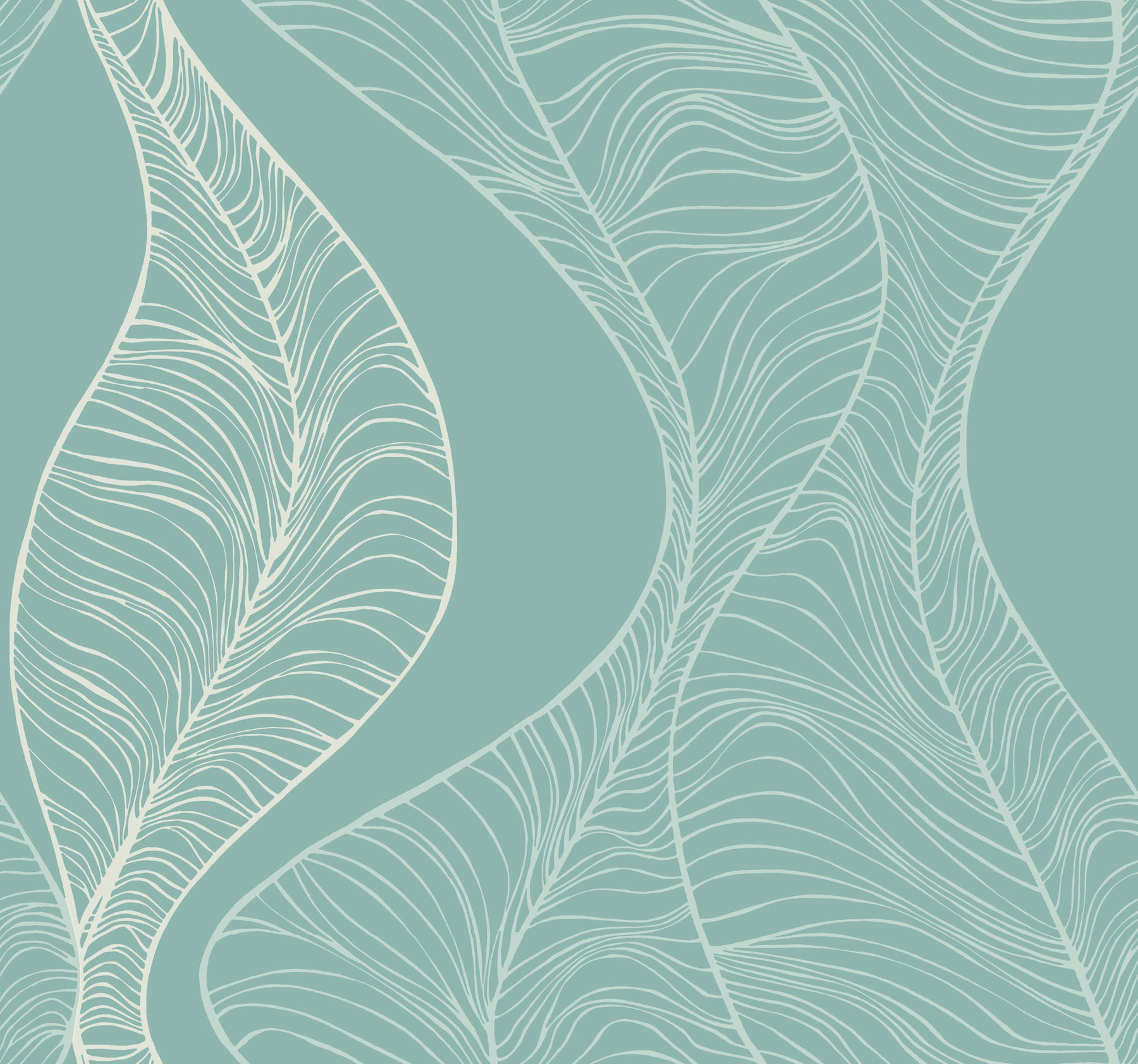 Teal Hoopla Wallpaper large image 