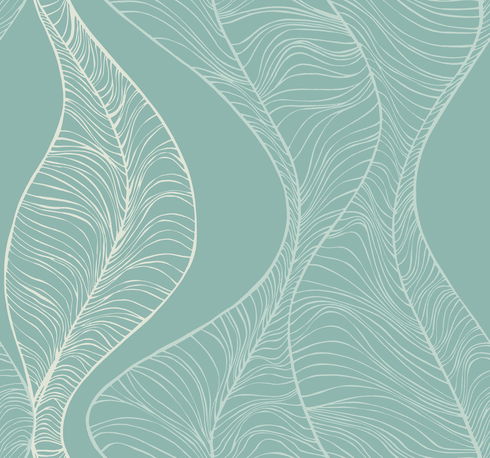 Teal Hoopla Wallpaper