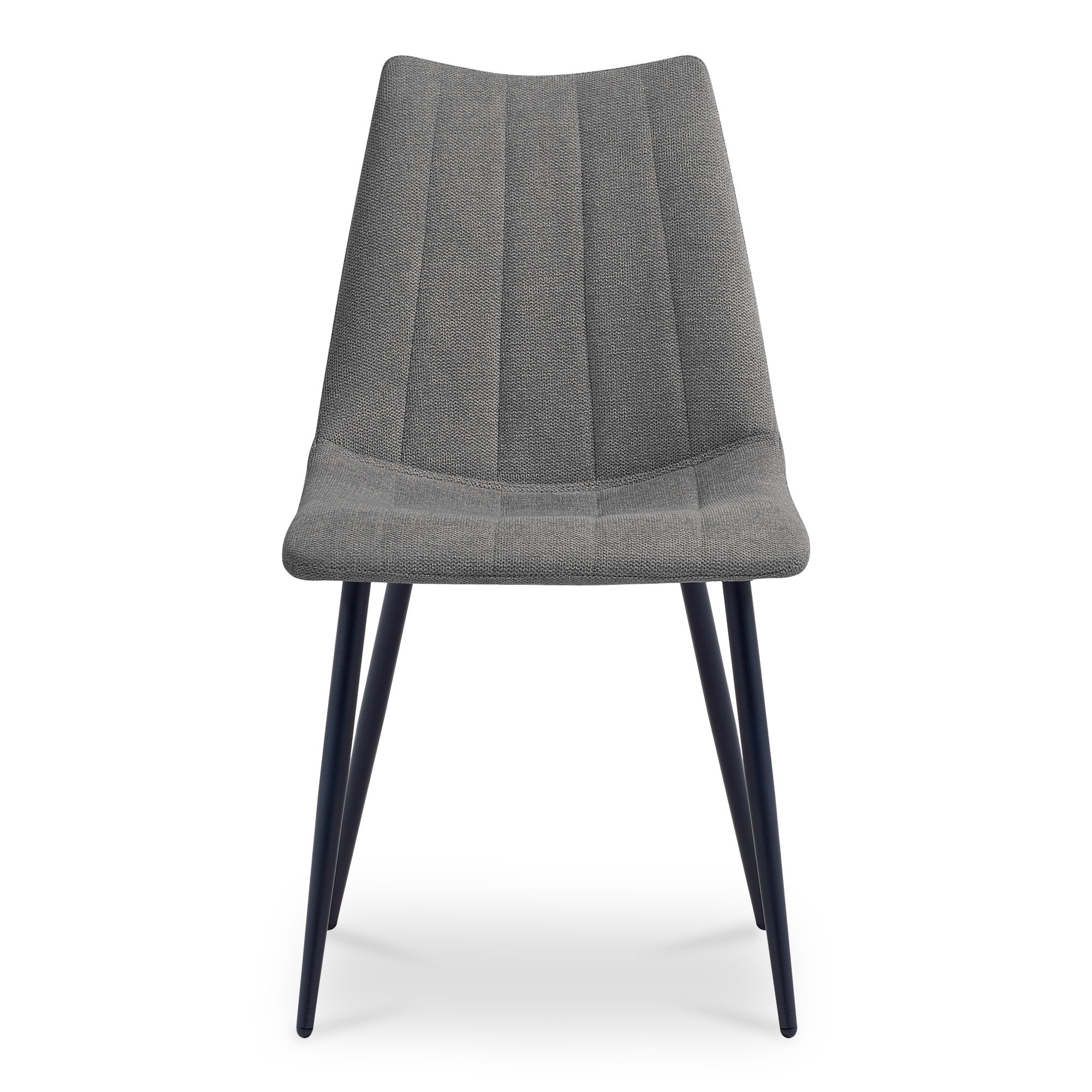 Alibi Dining Chair Dark Grey-set Of Two, by Moe's Home, 18" width x 33" height x 20" depth View 4