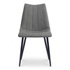 Alibi Dining Chair Dark Grey-set Of Two, by Moe's Home, 18" width x 33" height x 20" depth thumbnail 4