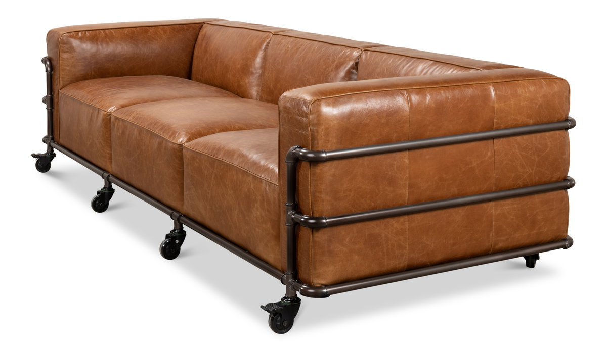 Antwerp Sofa, by Sarreid, 3'4" length x 8'6" width x 2'4" height View 8