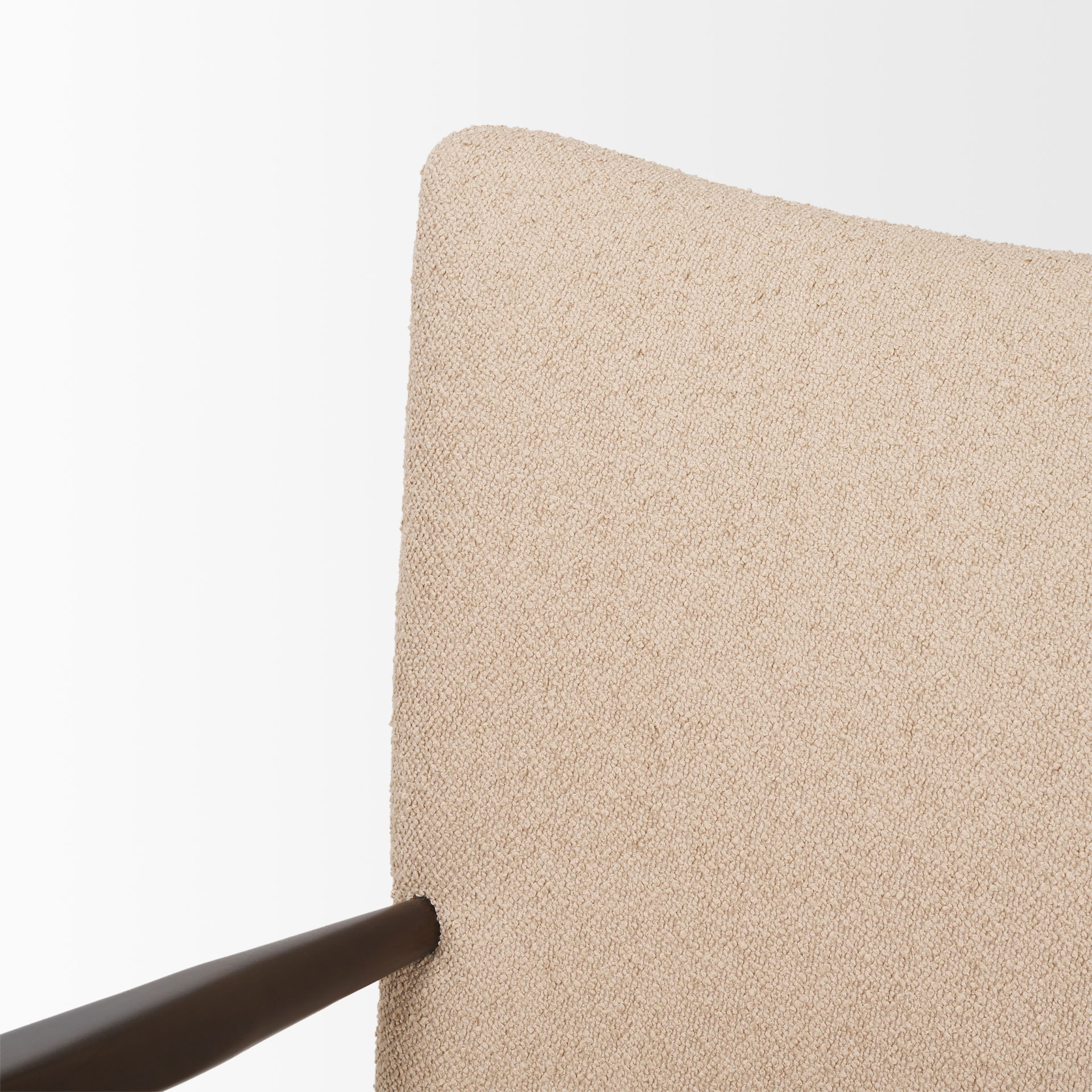 Argent Beige Boucle Accent Chair large image 