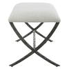 Brisby Gray Fabric Small Bench, Benche by Uttermost, 24" width x 19" height x 16" depth thumbnail 6