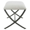 Brisby Gray Fabric Small Bench, Benche by Uttermost, 24" width x 19" height x 16" depth thumbnail 6