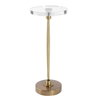 Waveney Brass Drink Table, Side & End Table by Uttermost, 11.5" width x 24" height x 11.5" depth thumbnail 5