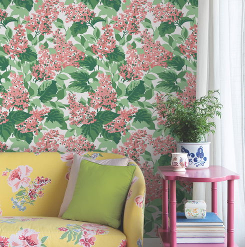 Bar Harbor Southampton Pink Peel & Stick Wallpaper