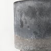 Squally  Black/Brown Glass Ombre Textured Vase thumbnail 6