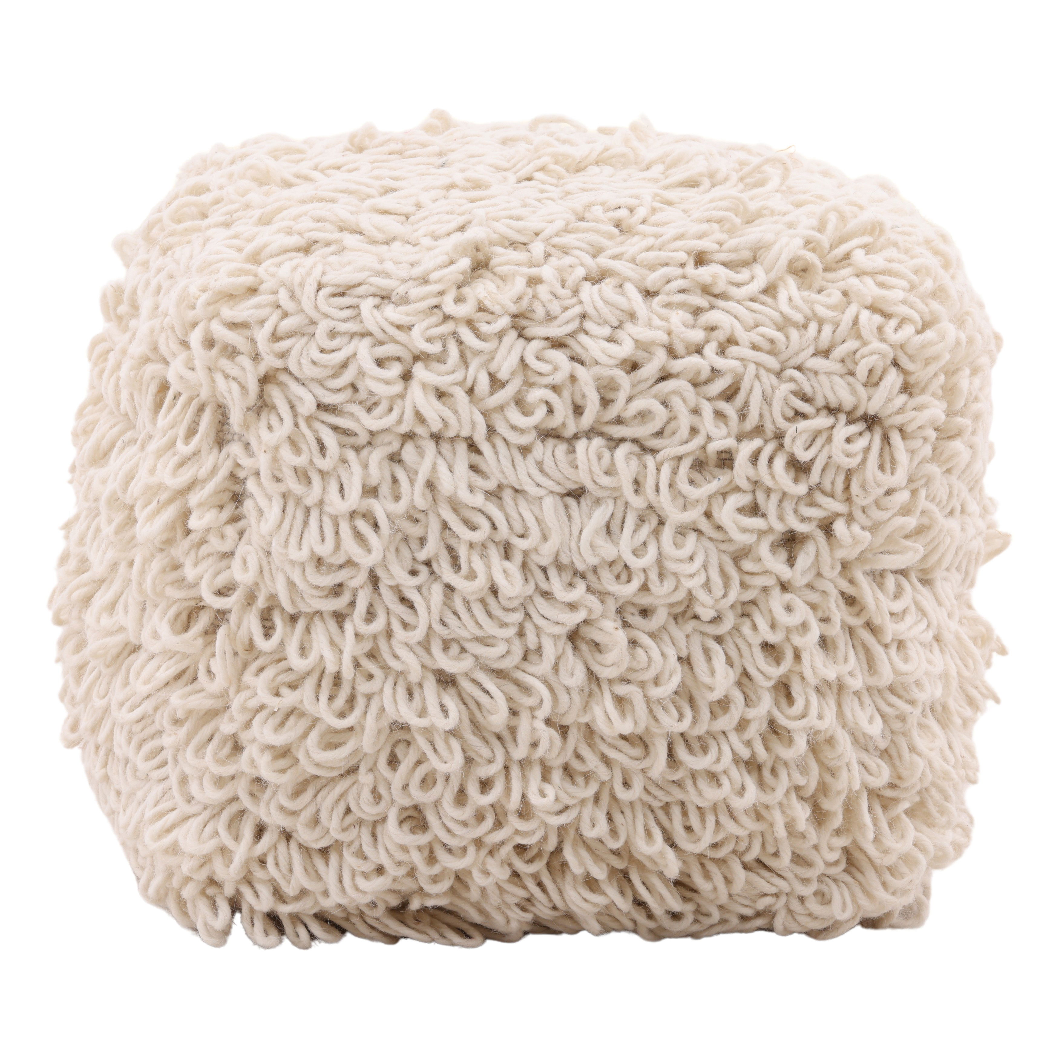 Menta Pouf Ivory large image 