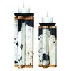 Illini Stone Candleholders Set/2, Candles & Candle Holder by Uttermost, 5.7" width x 15.5" height x 5.7" depth thumbnail 1