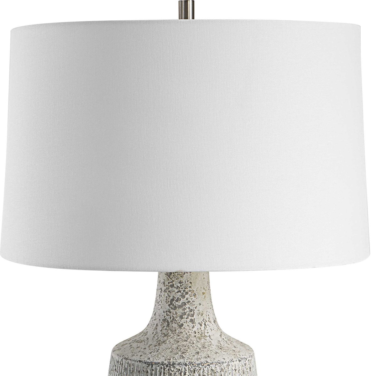 Scouts White Table Lamp, by Uttermost, 17" width x 28.5" height x 17" depth View 6