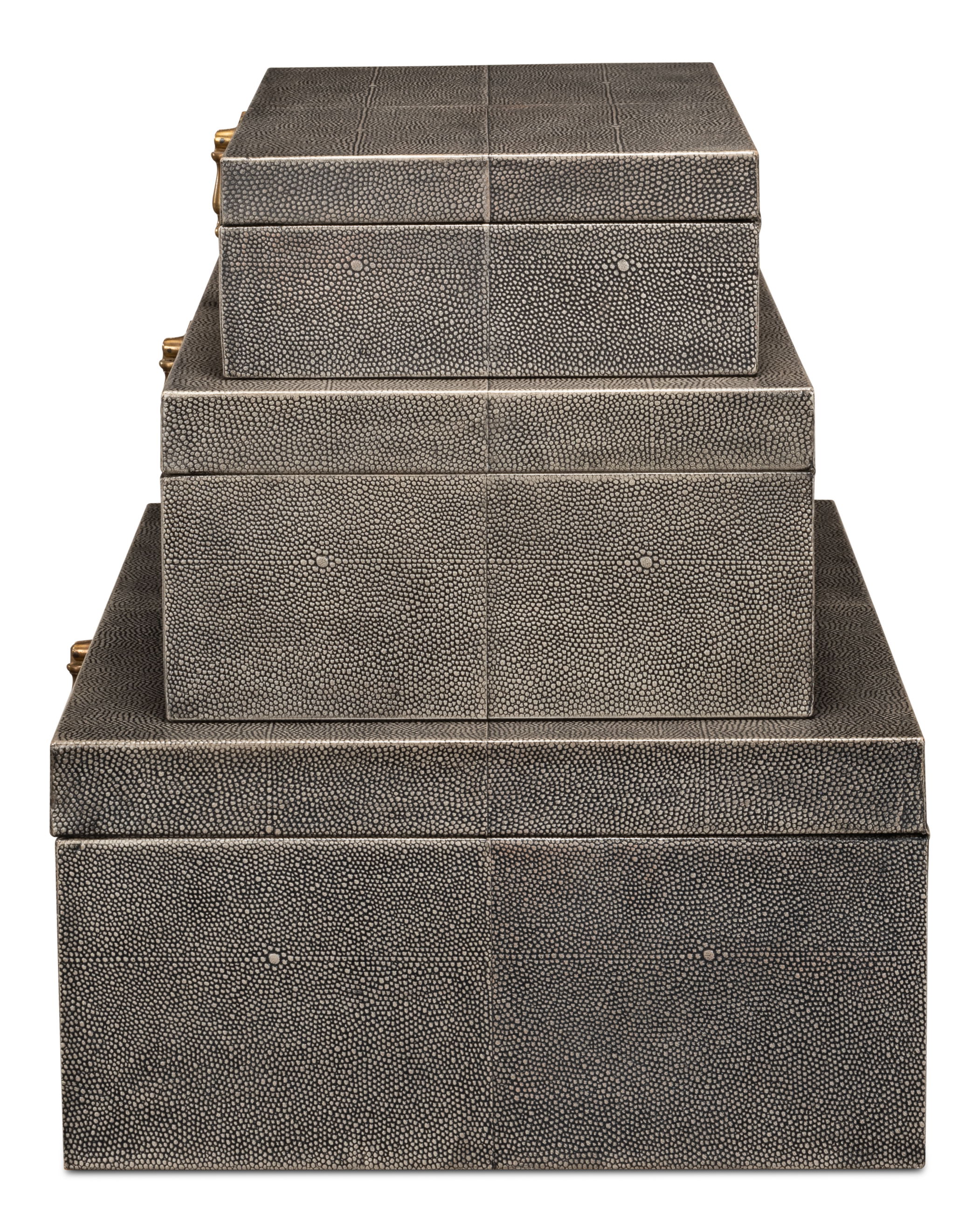 Cosmos Nesting Boxes, Set Of Three, Decor by Sarreid, 24" length x 16" width x 8" height View 4