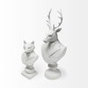 Mozart 8L x 6W White Resin Deer In A Suit, Decorative Object by Mercana, 8.27" length x 6.89" width x 23.23" height thumbnail 8