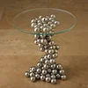 Sphere Table-Nickel, Side & End Table by Global Views, 20" width x 21.5" height x 20" depth thumbnail 6