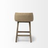 Monmouth 24.25' Seat Height Cream/Beige Fabric Seat Brown Wood Frame Counter Stool thumbnail 4