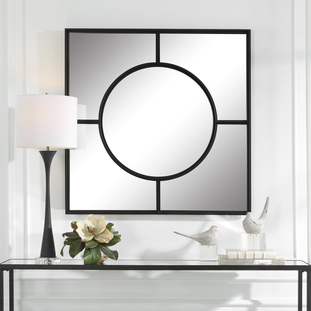 Spurgeon Square Window Mirror, by Uttermost, 3'3.37" width x 3'3.37" height x 1.5" depth View 2