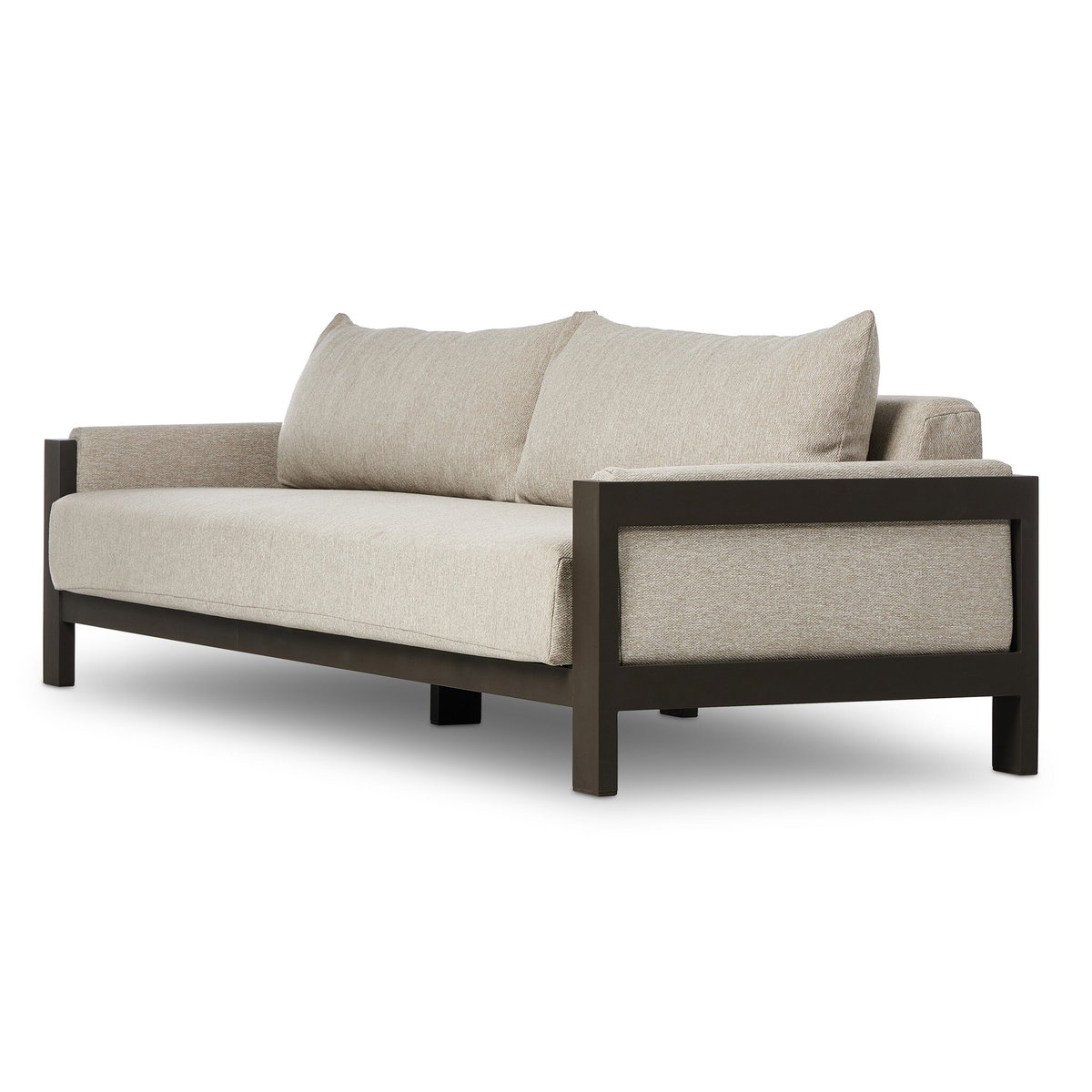 Chapman Outdoor Metal Sofa-106', Outdoor Sofa by Four Hands, 8'10" width x 2'8" height x 3'1" depth View 12