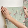Parrots with Floral Bouquets Eucalyptus Peel & Stick Wallpaper thumbnail 3