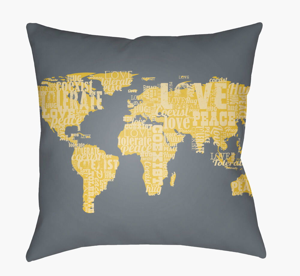 Jetset Accent Pillow, Decorative Pillow by Surya, 18" length x 18" width