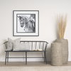 Jenna 14x26 Cream with Black Print Linen Lumbar Decorative Pillow Cover, by Mercana, 14" length x 26" width x 0.2" height thumbnail 2