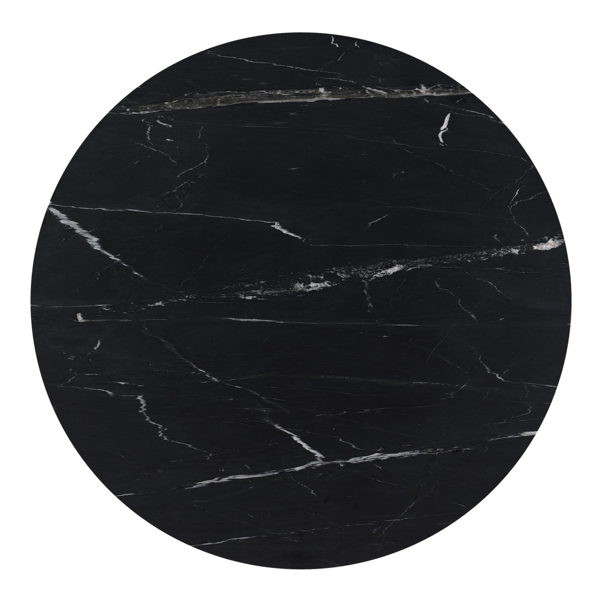 Tower Dining Table Black Marble, by Moe's Home, 42" width x 30" height x 42" depth View 4