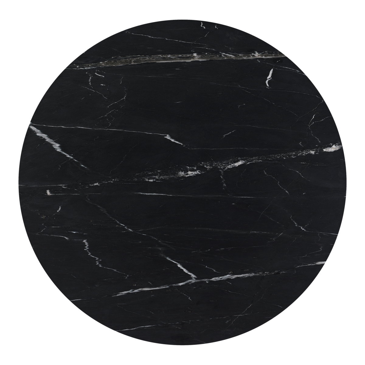 Tower Dining Table Black Marble, by Moe's Home, 42" width x 30" height x 42" depth View 4
