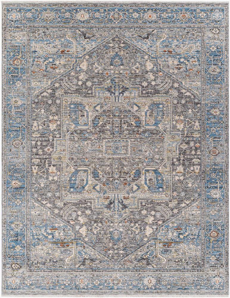 Chicago Machine Woven Rug, by Surya, 11'11.7" length x 2'9.86" width