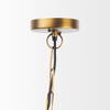 Willson  Black Iron with Antique Brass Dome Pendant Light, by Mercana, 17" length x 17" width x 29" height thumbnail 5