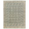 Jaipur Living Stage SLN19 Handknotted Medallion Green and White Area Rug (9'x12') thumbnail 2