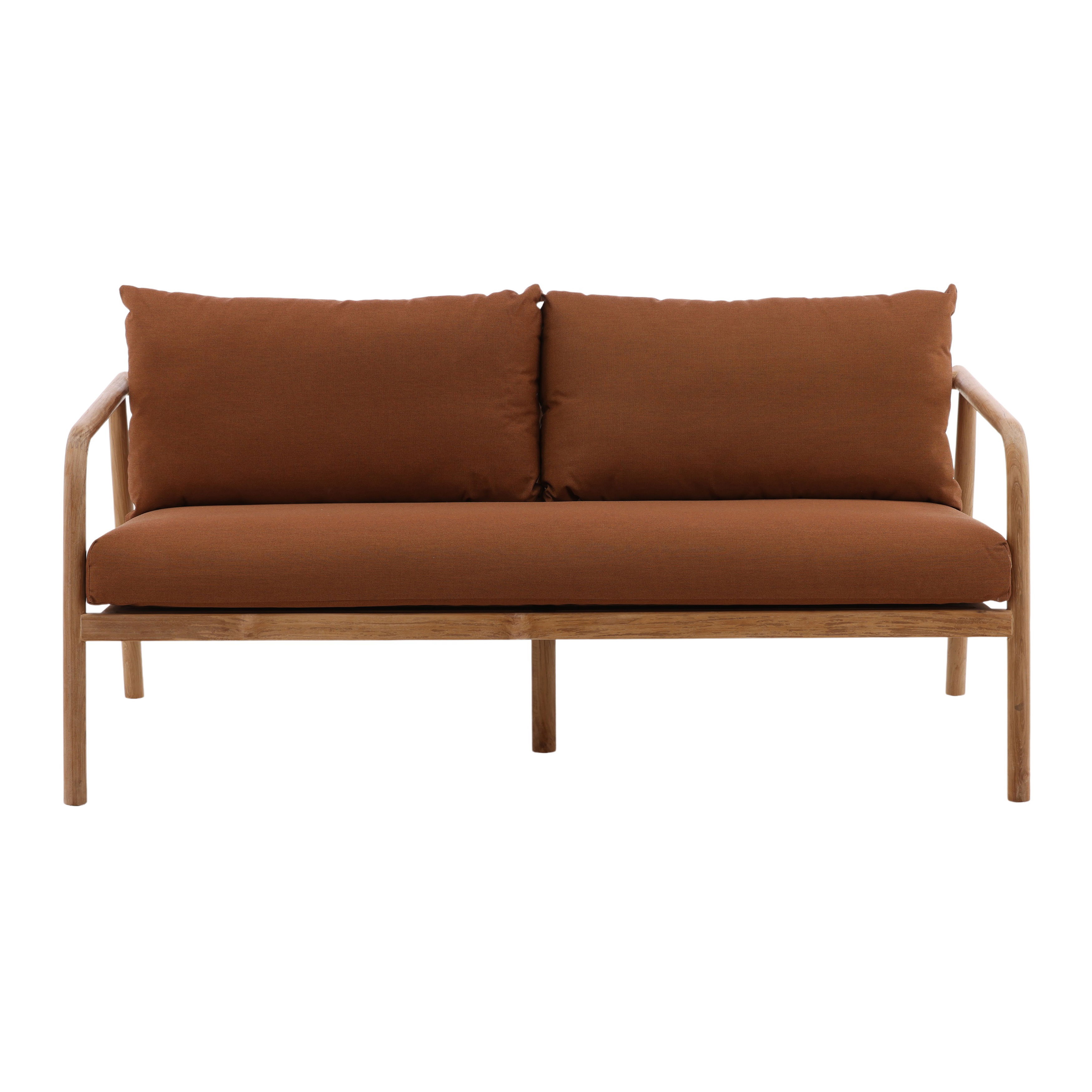 Aimee Outdoor Sofa Sienna, Sofas & Sectional by Dovetail, 64.96" width x 31.75" height x 33.27" depth View 2