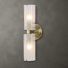 Mistie 2 Light Glass Sconce, Ceiling Light by Uttermost, 5.12" width x 17" height x 5.25" depth thumbnail 2