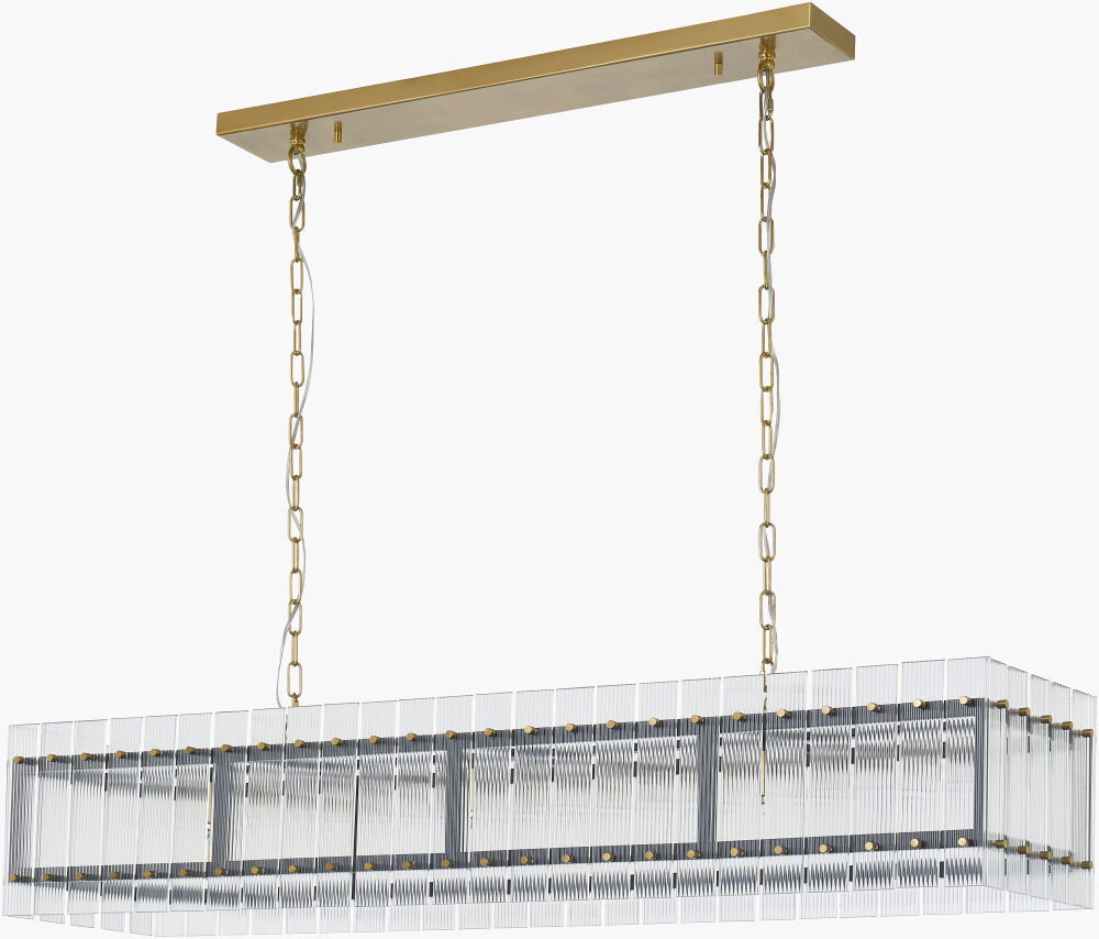 Lucentra Chandelier, by Surya, 14" length x 55" width x 11" height