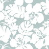 Hibiscus Arboretum Light Grey Wallpaper, by York Wall, 33' length x 1'8.5" width x 0.02" depth thumbnail 1