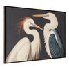 Two Cranes Framed Painting thumbnail 1